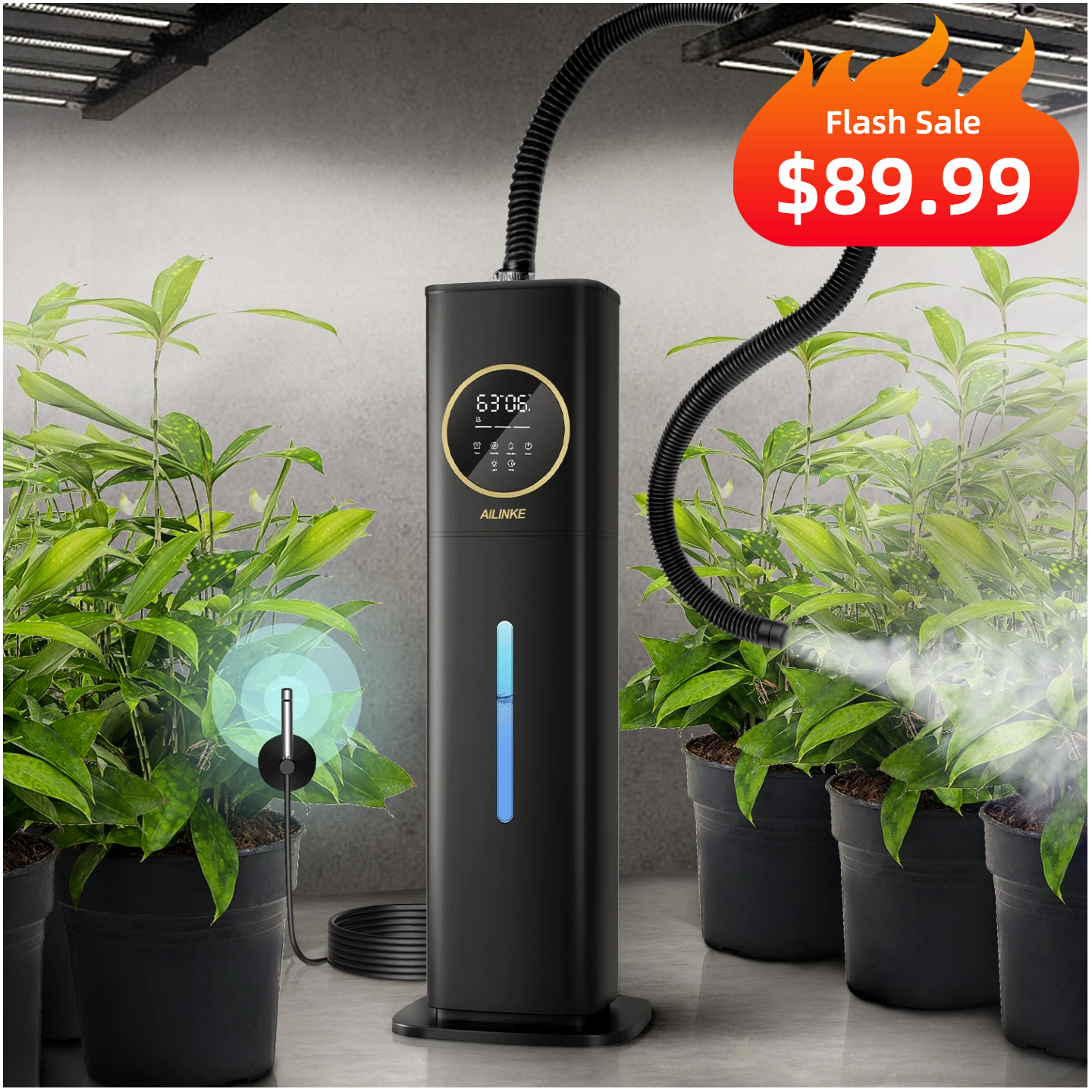 best indoor plant humidifier 2.1Gal Plant Humidifier with Temp & Humidity Probe | 2303P
