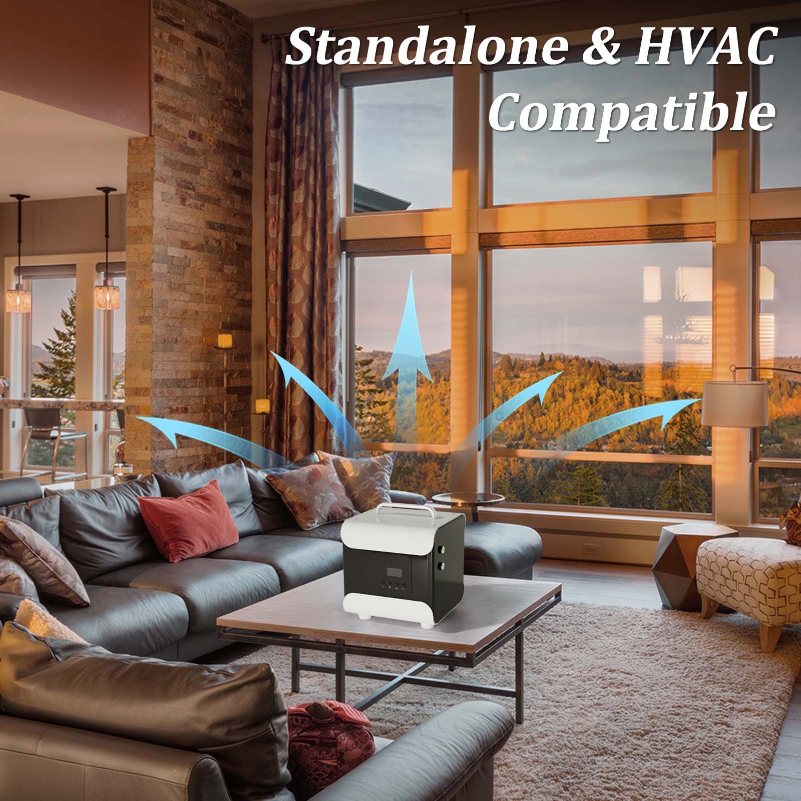 Whole House HVAC Scent Diffuser | 5000 Sq Ft Coverage | Wi-Fi & Bluetooth Control | 1000ml Waterless