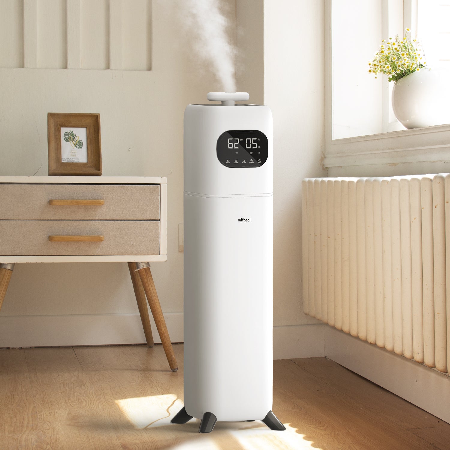 Bedroom Cold Mist Humidifier, Baby Humidifier, Output Adjustable