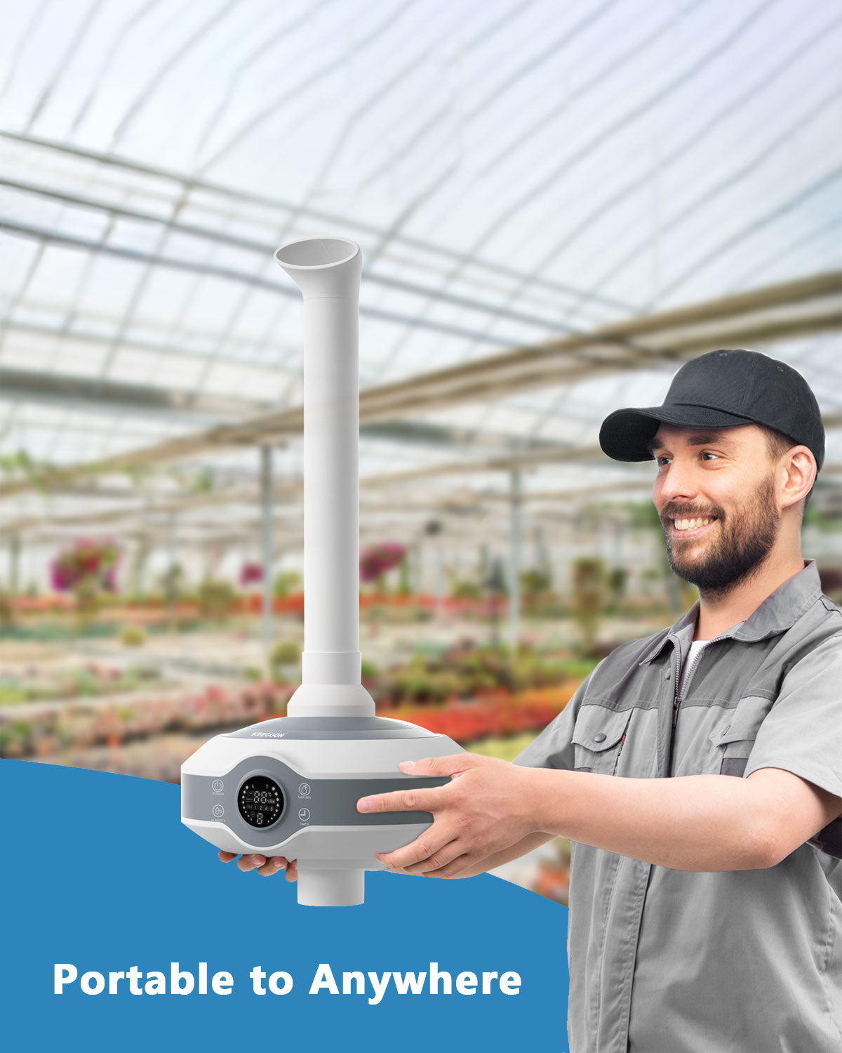 Tankless Large Room Humidifier | Ultrasonic Cool Mist Humidifier for Commercial | IN01