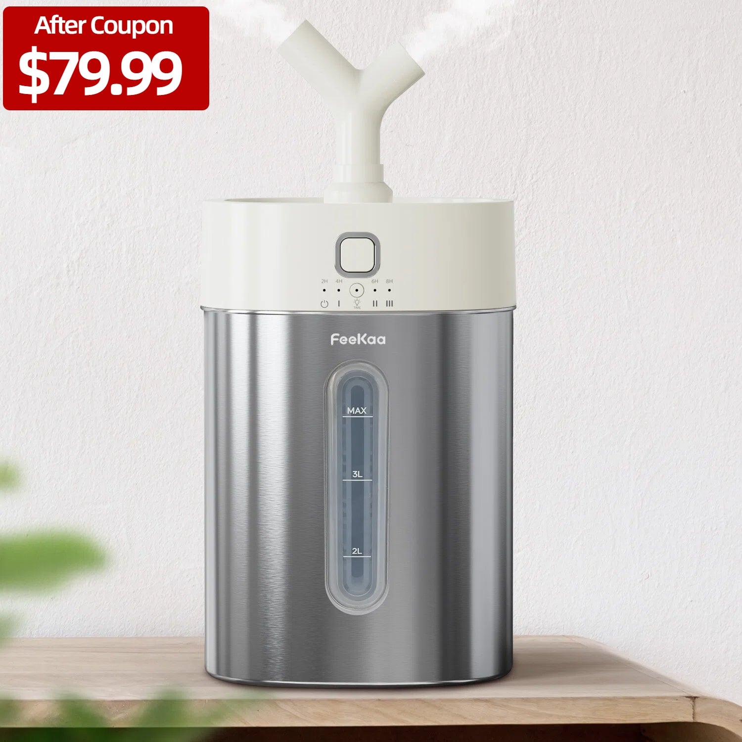 Stainless Steel Cool Mist Humidifier Easy to Clean | 0114