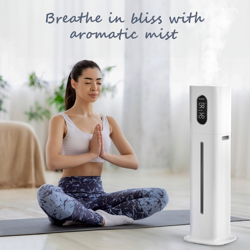 2.1 Gal Ultrasonic Humidifier for Large Room with Essential Oil Diffuser & Sleep Mode | 033