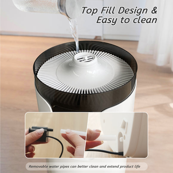 [LCD-J19]4.2 Gal1/16L 800mL/h Output, Commercial & Industrial grade, Top Fill Cool Mist Ultrasonic Humidifier Quiet, LACIDOLL