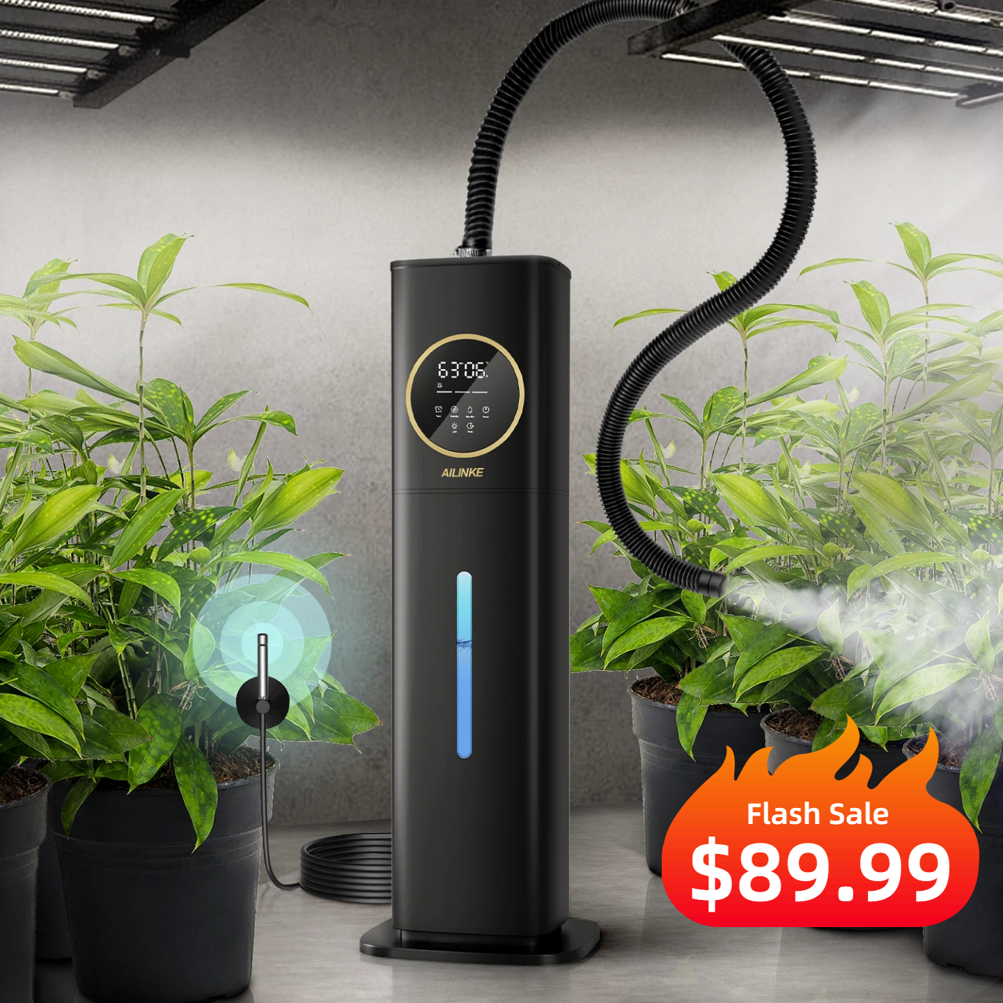 2.1Gal Plant Humidifier with Temp & Humidity Probe | 2303P | LACIDOLL