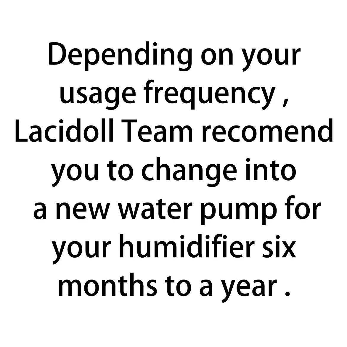 Accessories for humidifier 2301W - replaced pump