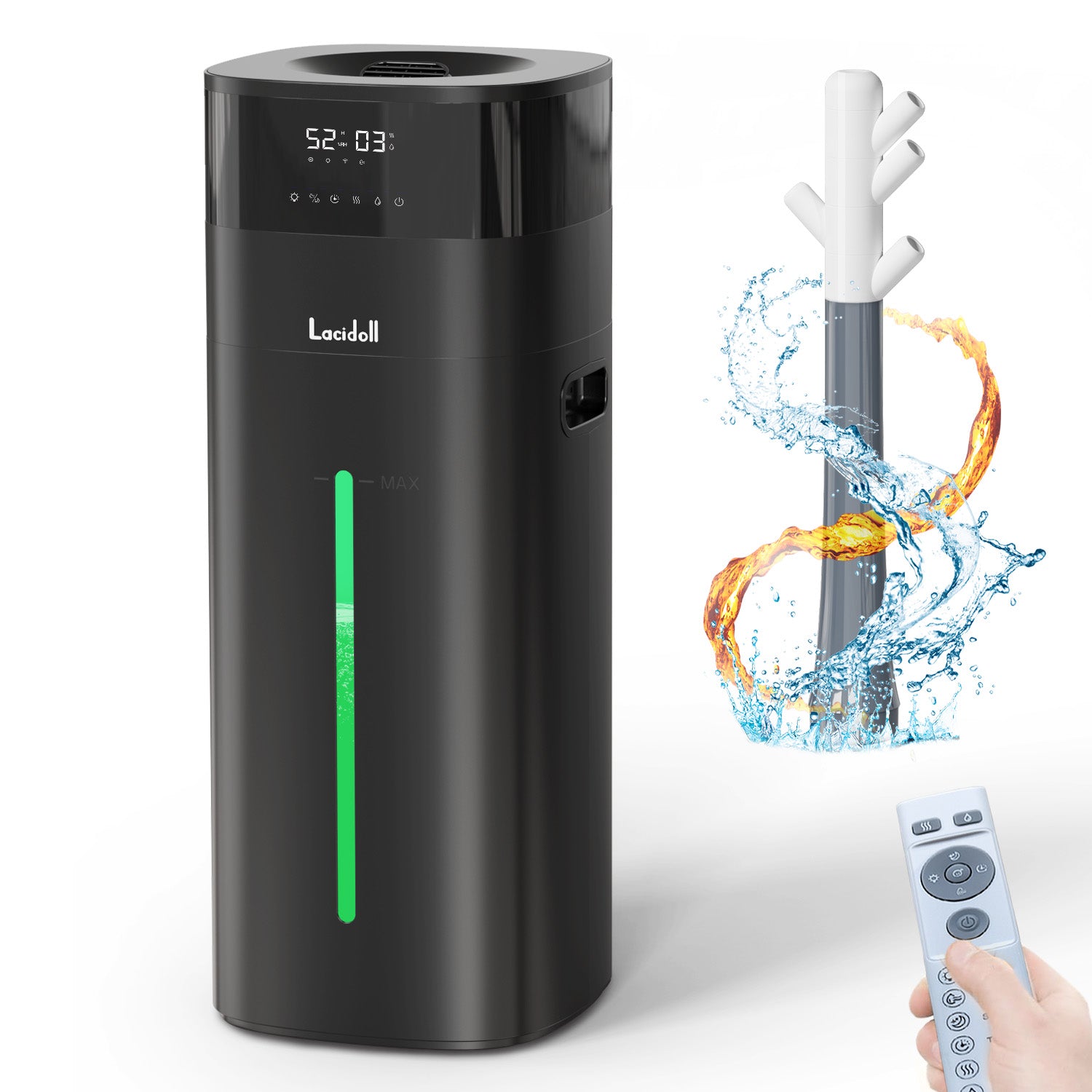 5.3 Gal Warm & Cool Mist Humidifier for Home | 2301J | LACIDOLL