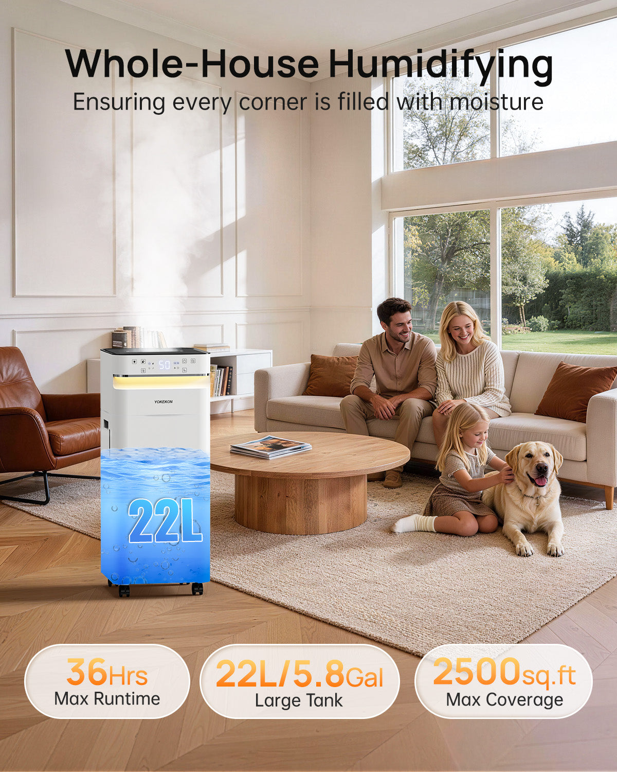 Humidifier Large Room 22L/5.8gal|K63