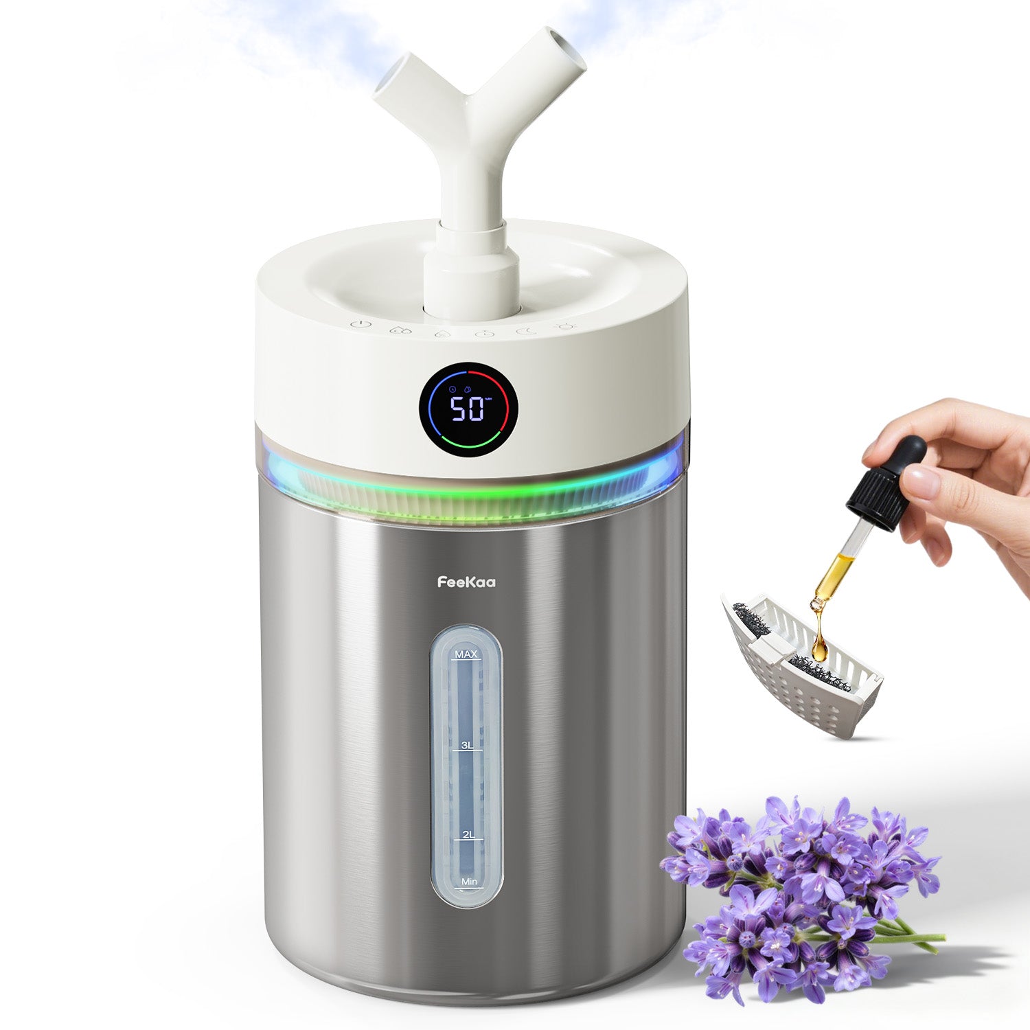 Stainless Steel Humidifier, 4L Cool Mist|01094