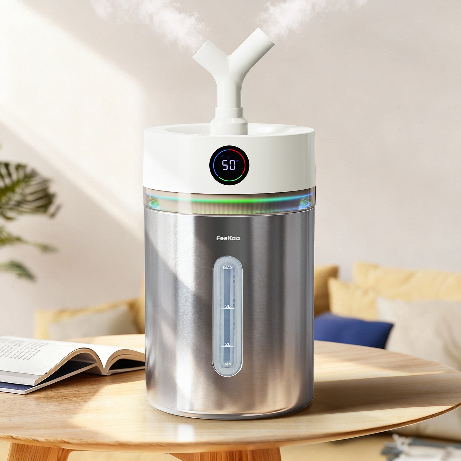 Stainless Steel Humidifier, 4L Cool Mist|01094