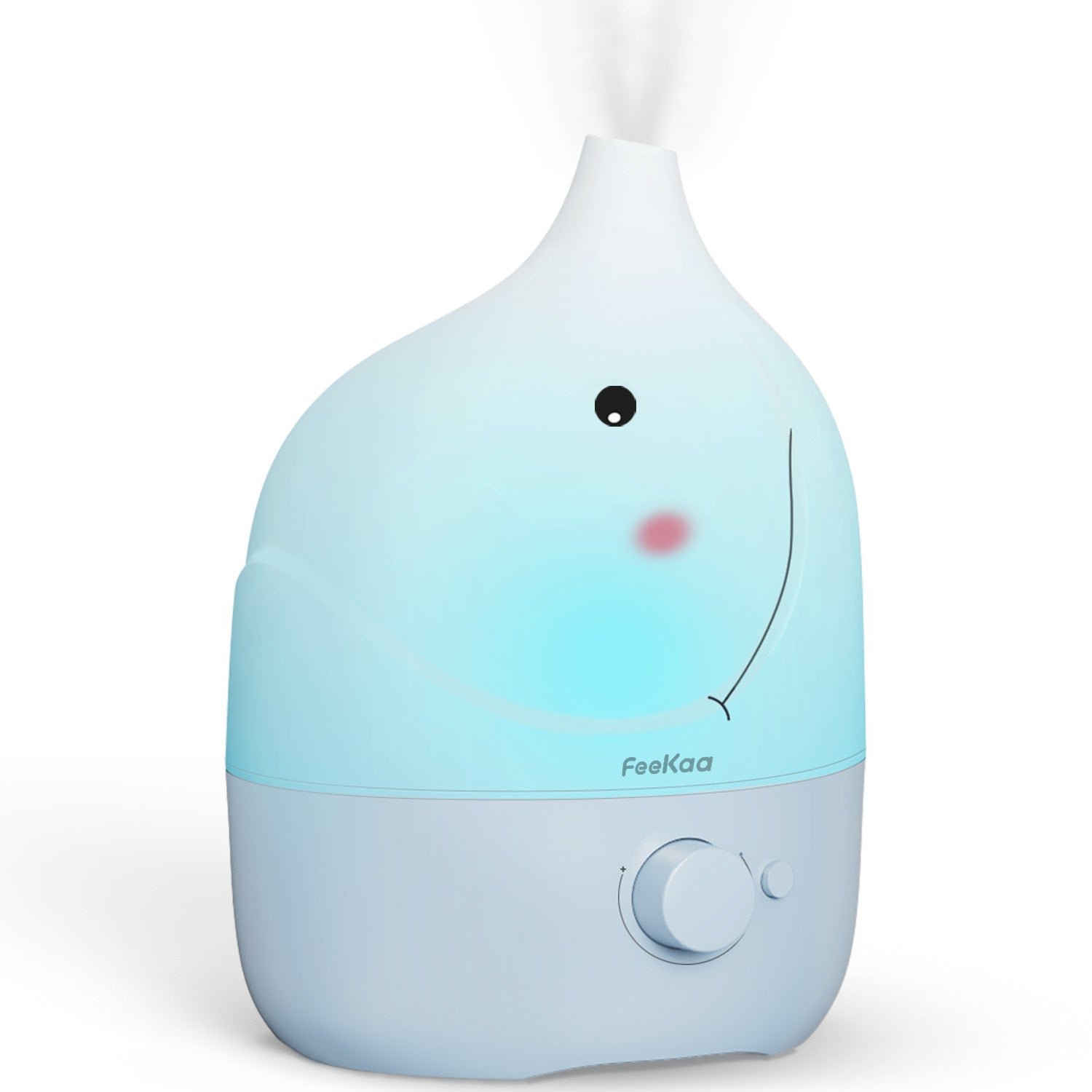 Humidifiers for Bedroom Baby 3 in 1 - Top Fill Baby Humidifier & Essential Oil Diffuser & Night Light, BPA-Free Cool Mist Air Humidifier with Cute Stickers for Kids Bedroom Nursery Plants Home