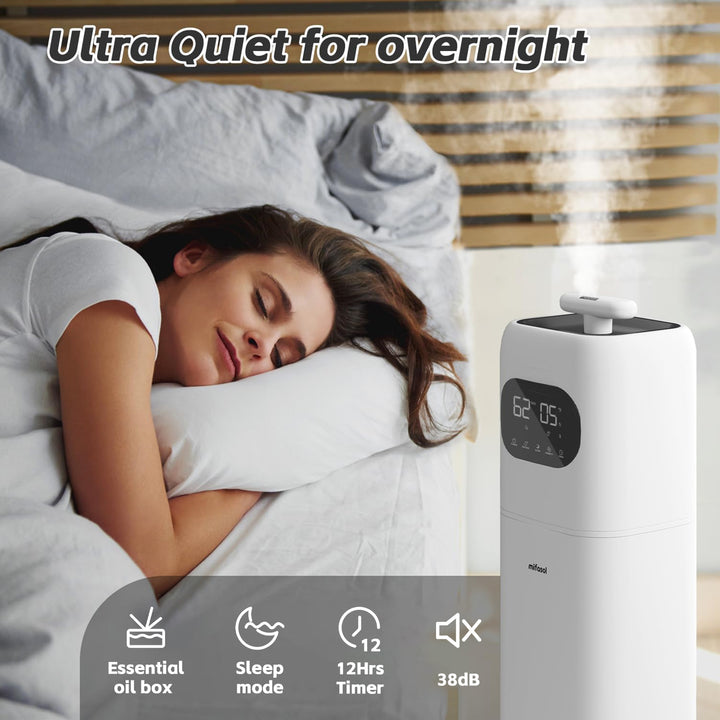 [LCD-2102]2.3gal/9LHumidifiers for Bedroom Large Room, Quiet Humidifiers for Bedroom with Timer