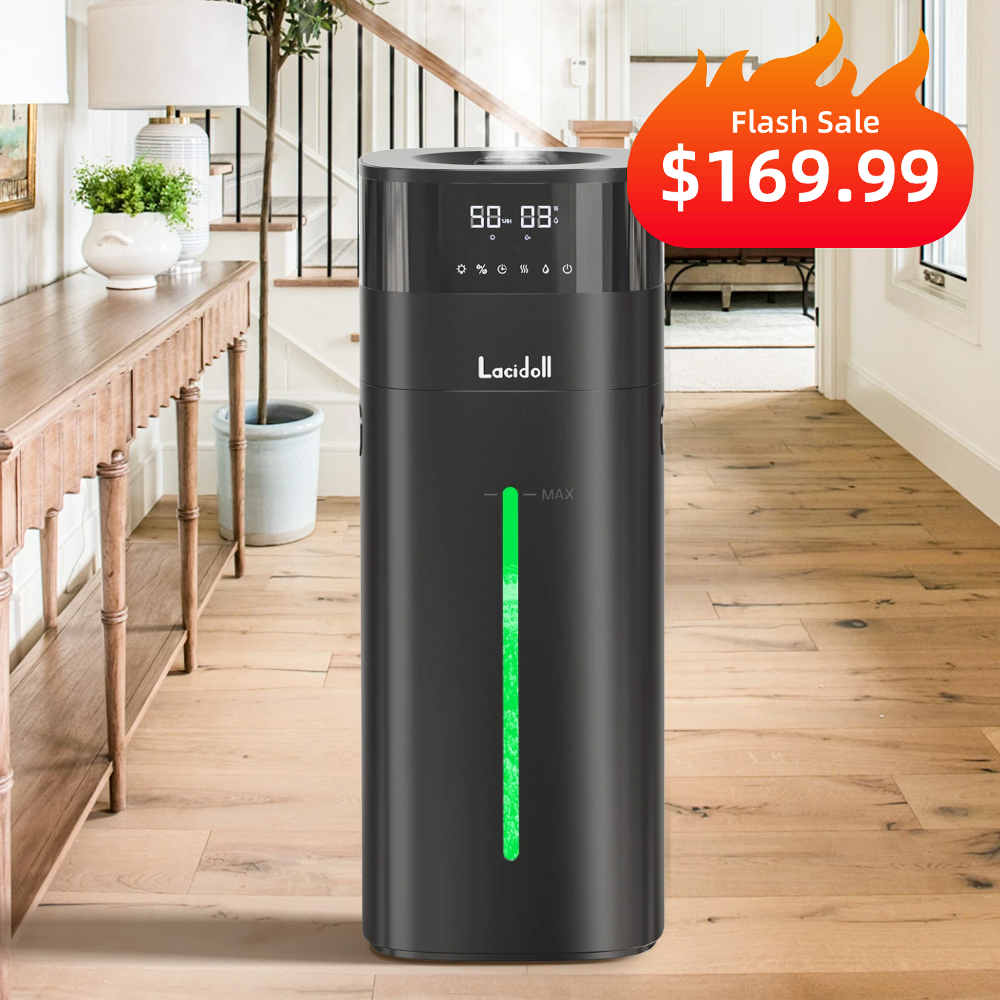 5.3 Gal Warm & Cool Mist Humidifier for Home | 2301J | LACIDOLL