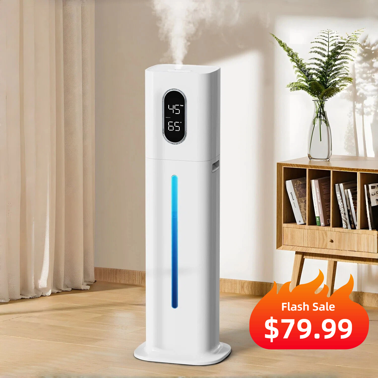 2.1 Gal Ultrasonic Humidifier for Large Room with Essential Oil Diffuser & Sleep Mode | 033