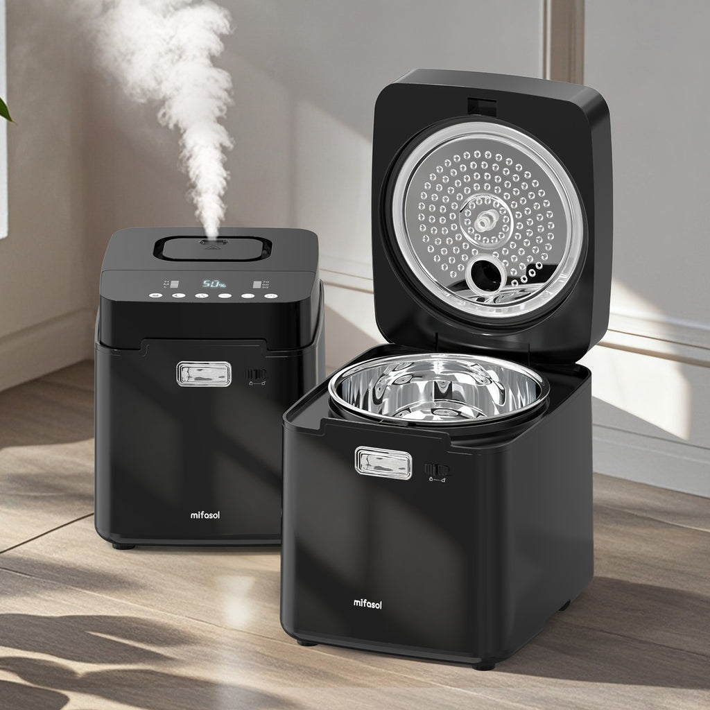 Stainless Steel Warm Mist Humidifier | 3.3L/0.87Gal Steam Humidifier Easy to Clean| 01