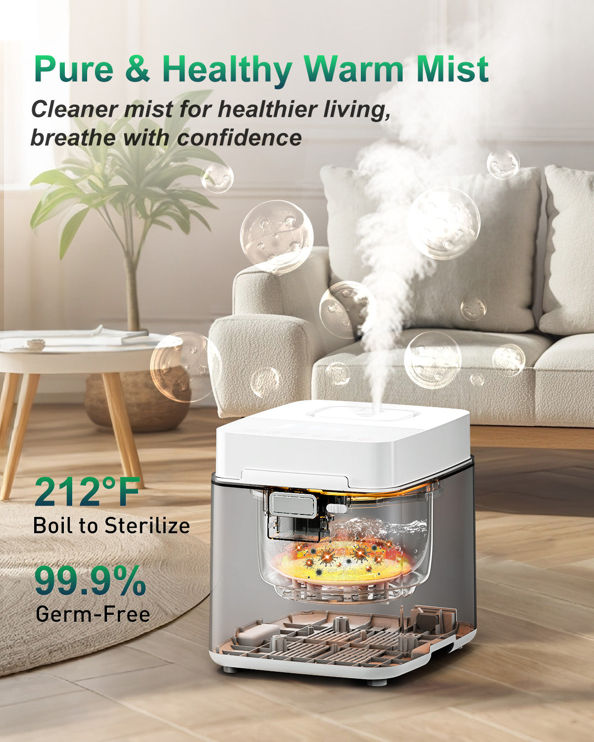 Stainless Steel Warm Mist Humidifier | 01