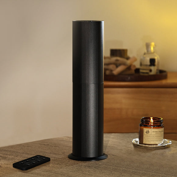 Bluetooth Waterless Diffuser, Essential Oil Diffuser for Home with Cold Air Tech 100ML, 2000 sq. ft Coverage Scent Diffuser for Large Room, Office, Spa, APP and Remote Control, Black