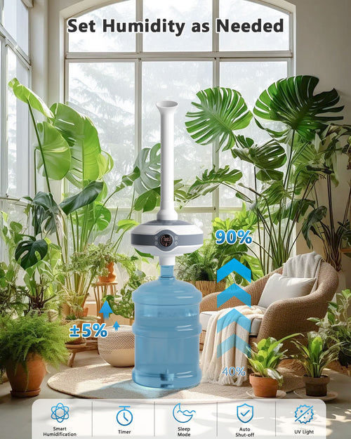 1000 sq.ft Large Room Humidifier | Ultrasonic Cool Mist Humidifier for Home, Office, School & Whole House | IN01
