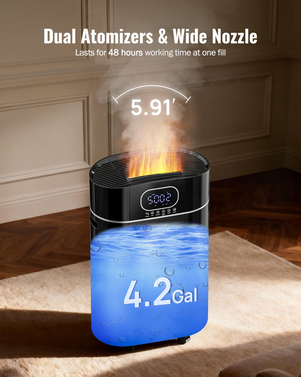 4.2Gal/16L Cool and Warm Mist Humidifier|305
