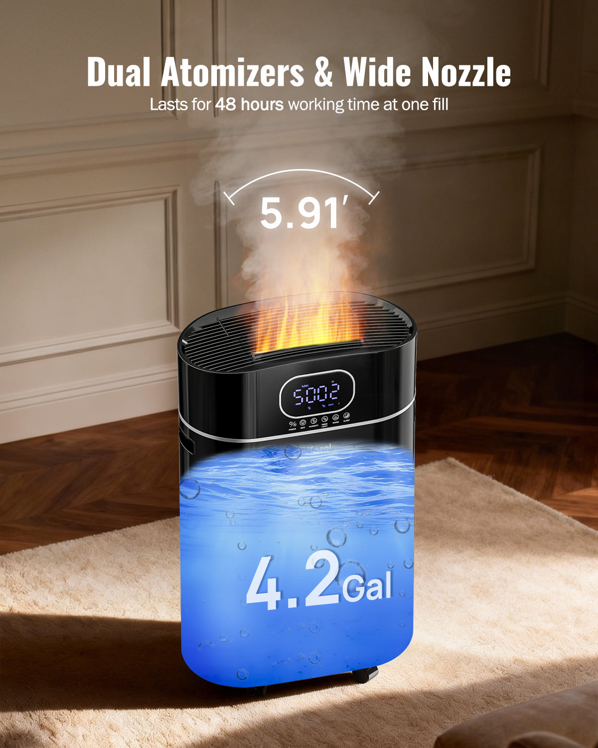 4.2Gal/16L Cool and Warm Mist Humidifier|305