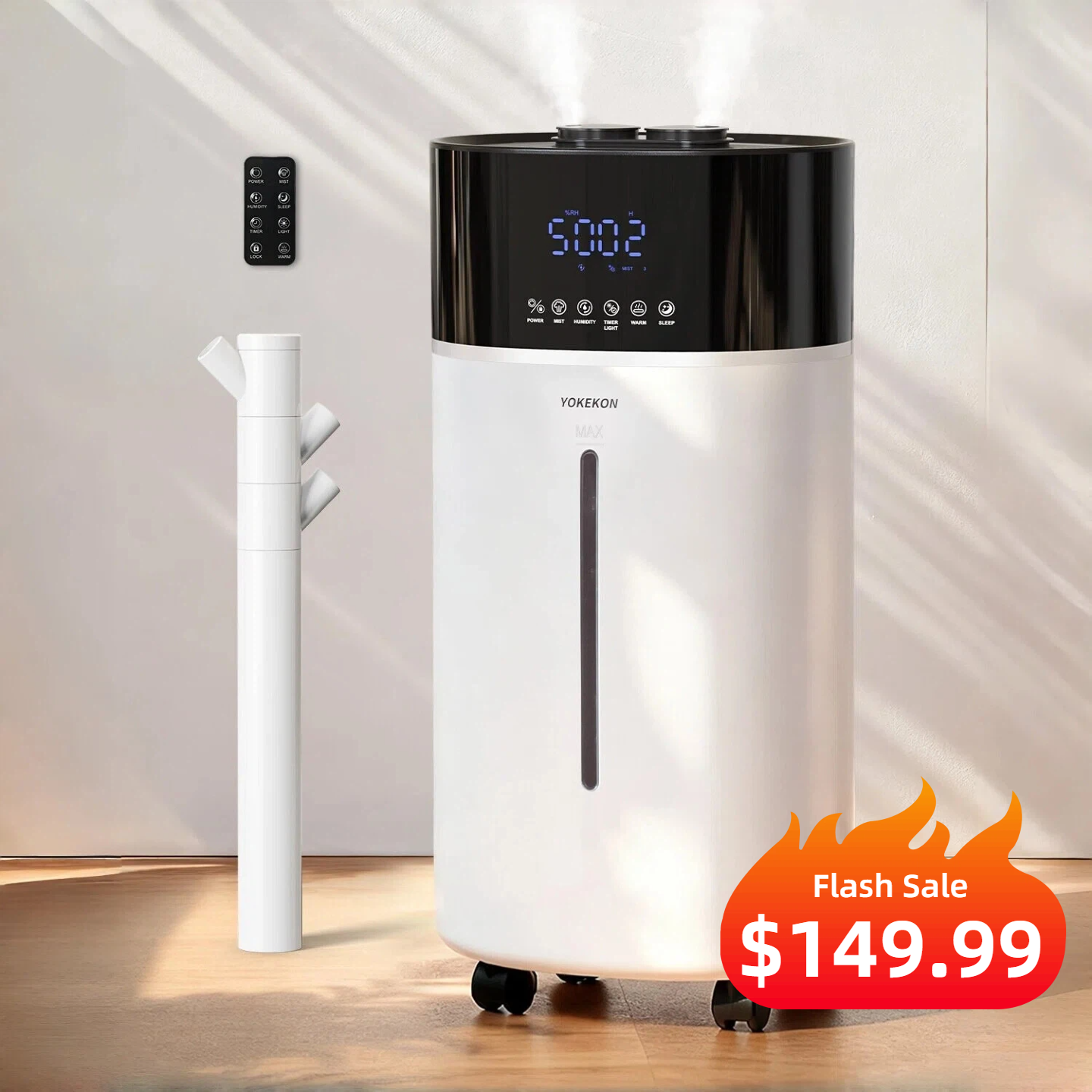 Cool and Warm Mist Humidifier Large Room 18L Humidifiers|303