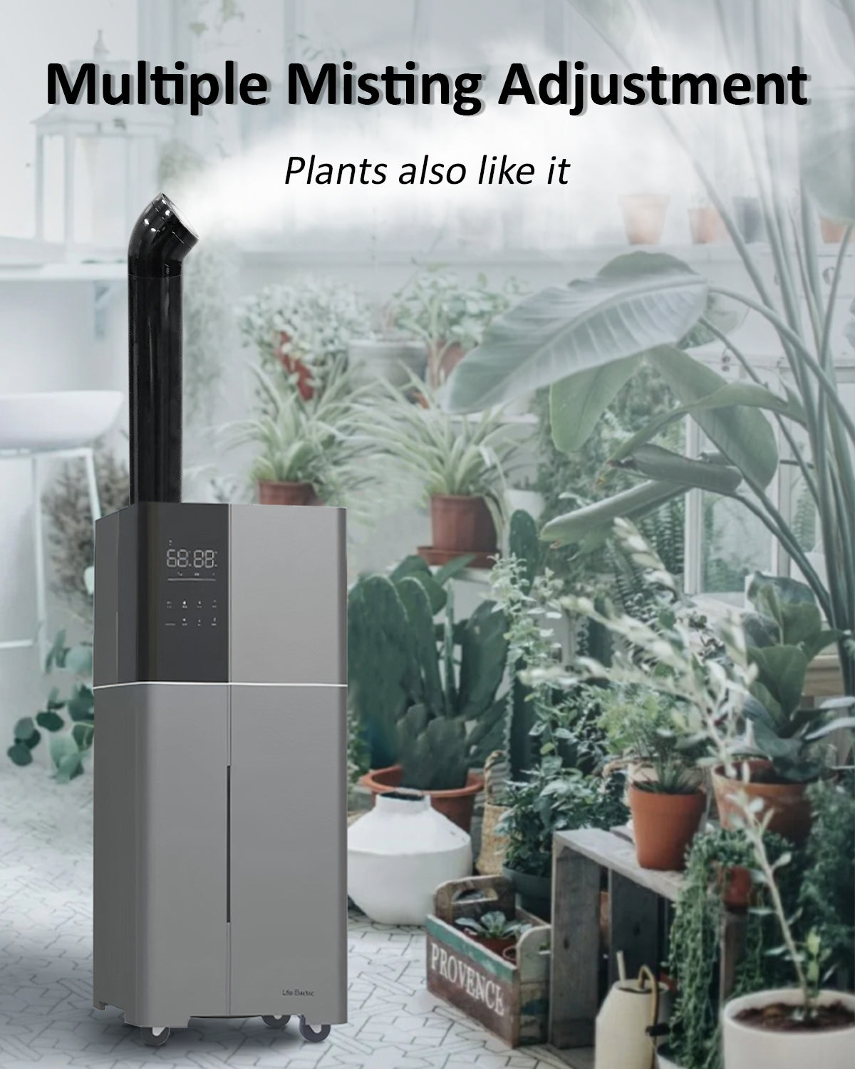 [LCD-2106]Humidifier Large Room, LACIDOLL 26L/6.8Gal Whole House Humidifiers for Home 3000 sq.ft, 3000ml/H Cool Mist Humidifier Baby, Top Fill Humidifiers for Bedroom Plant with 360° Nozzle & Extension Tube