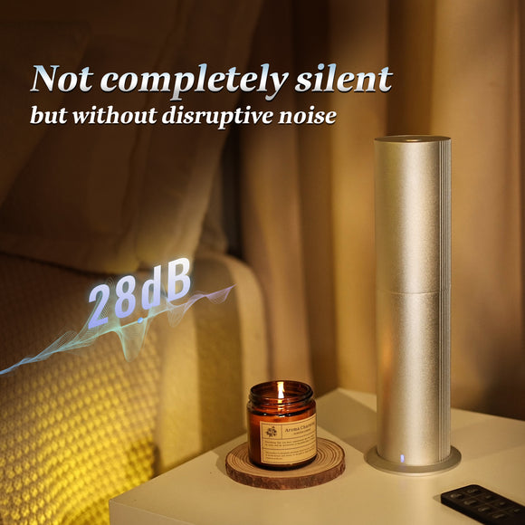 Bluetooth Waterless Diffuser, Essential Oil Diffuser for Home with Cold Air Tech 100ML, 2000 sq. ft Coverage Scent Diffuser for Large Room, Office, Spa, APP and Remote Control, Silver