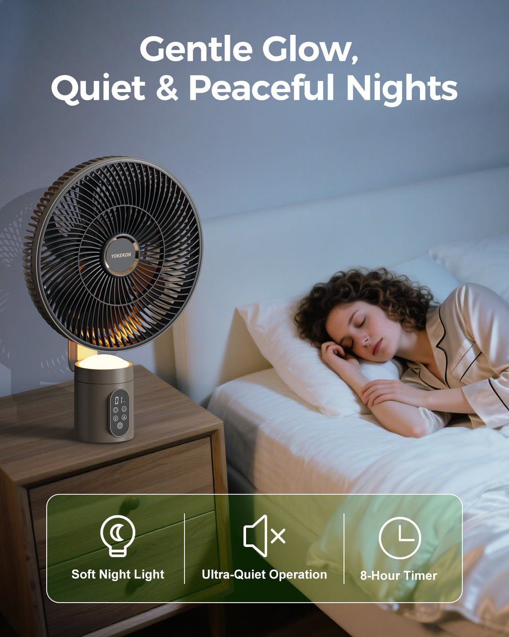 tanding Outdoor Fan for Patio Fan with Remote Light, Quiet|FS300