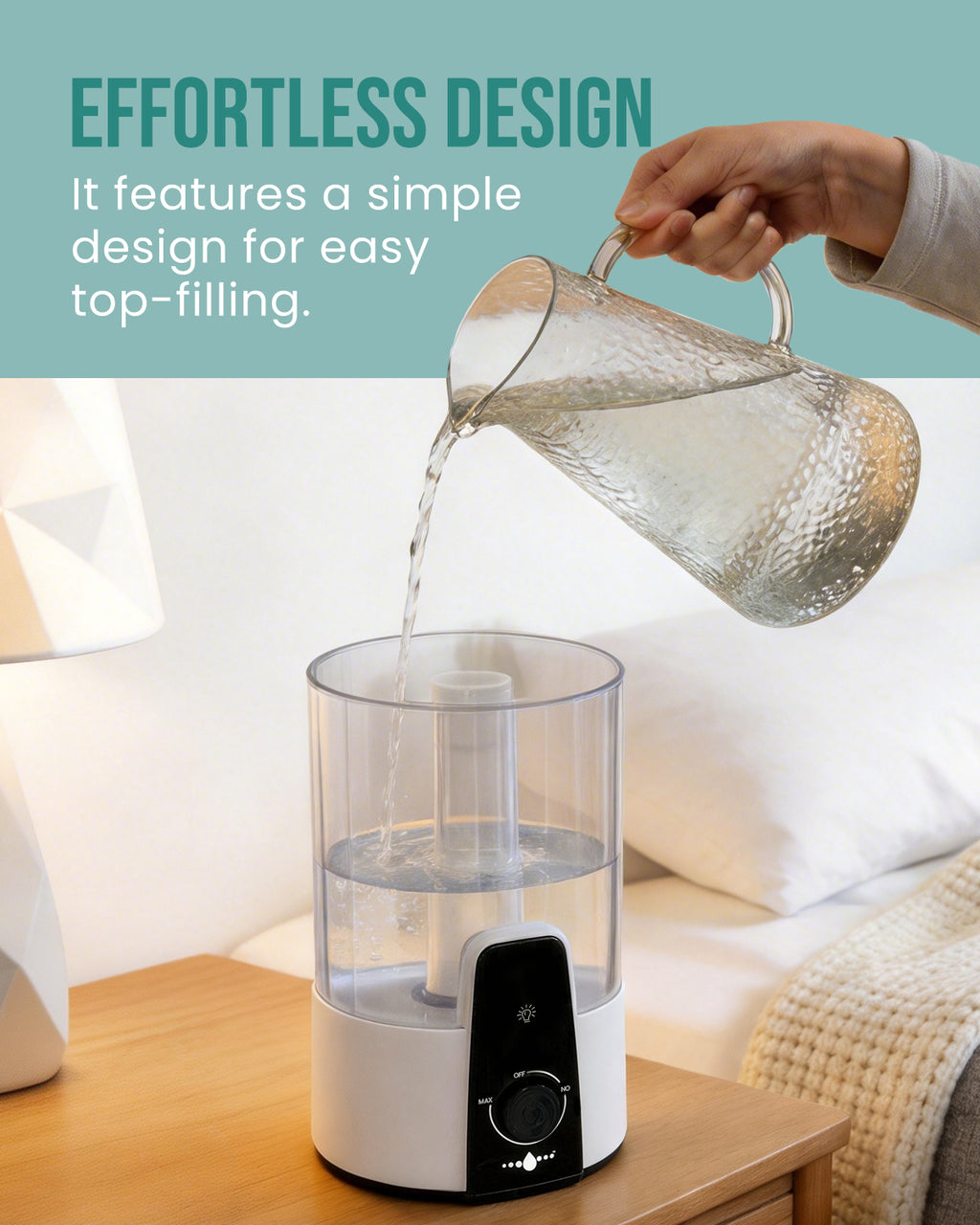 Humidifiers for Bedroom,1.06Gal(4L) Dishwasher-Safe Tank|22301M