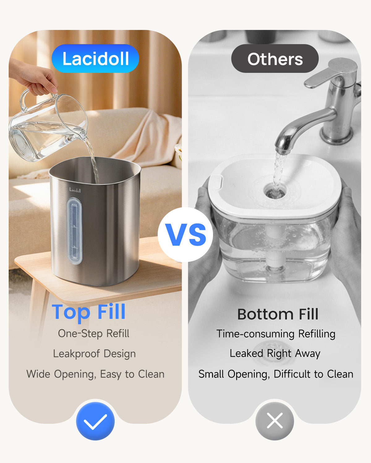 Stainless Steel Cool Mist Humidifier, 4L|0103