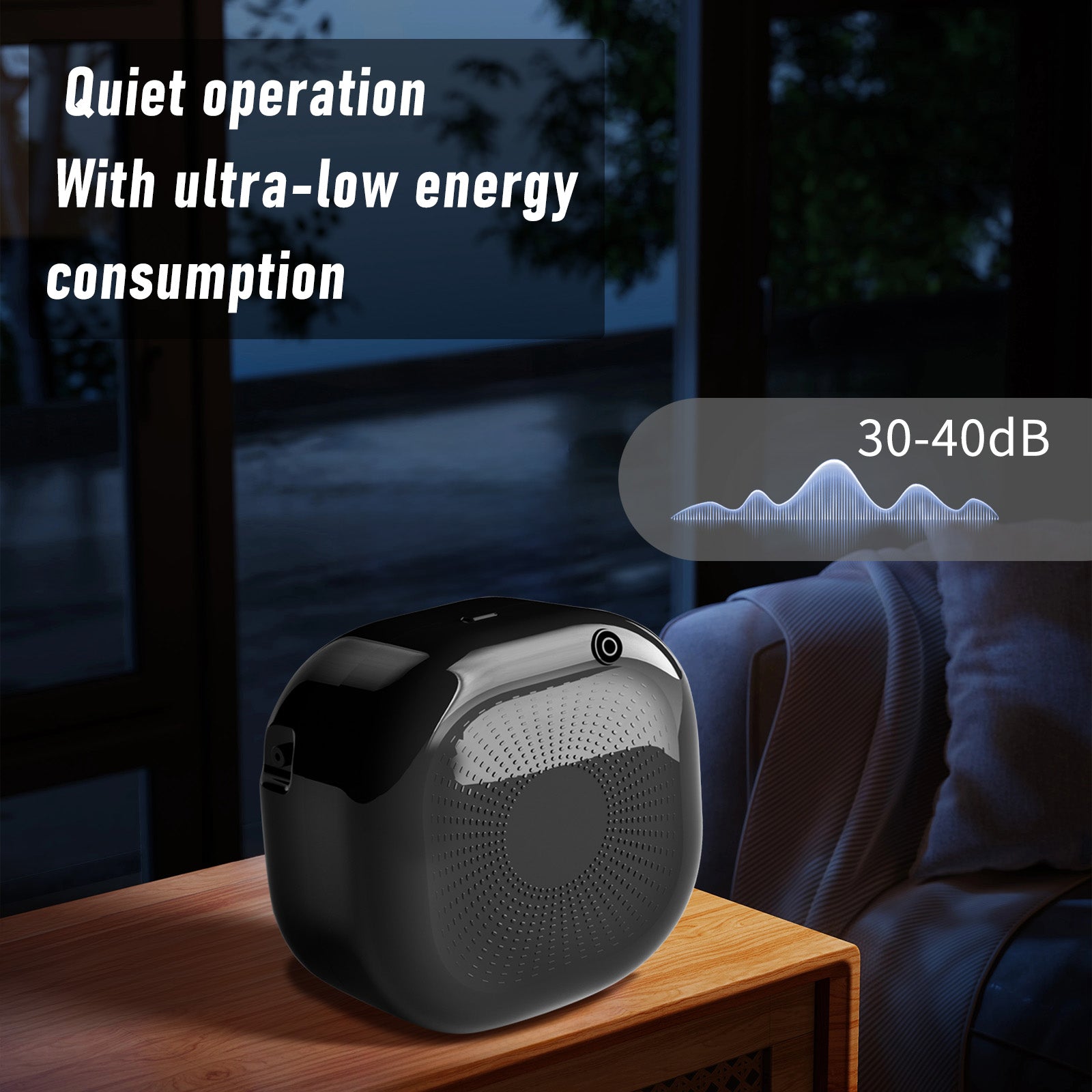 Diffuseur d'air parfumé intelligent pour la maison, collection hôtel, diffuseur sans eau Bluetooth avec technologie d'air froid - 500 ml, diffuseur de parfum CVC pour grandes pièces, bureaux, hôtels et spas (noir)