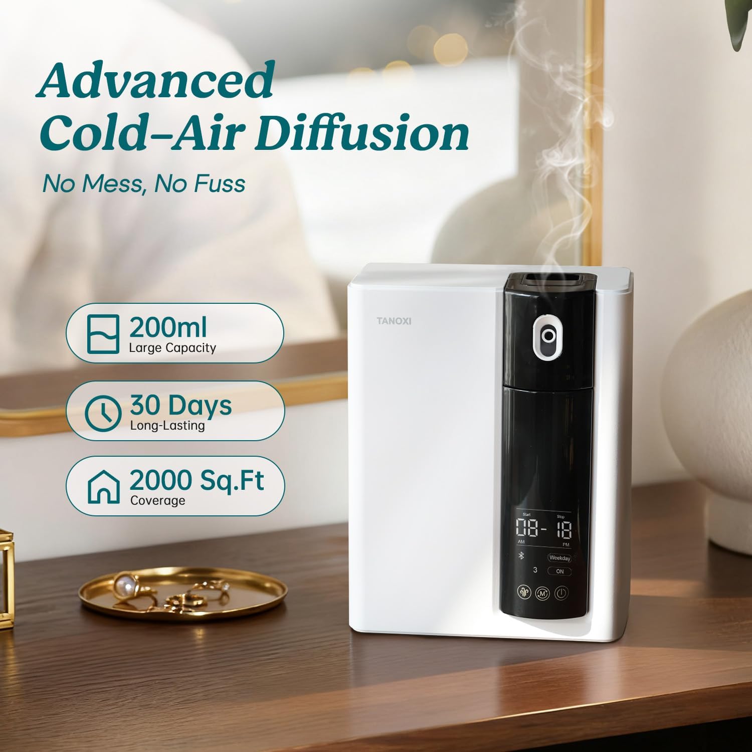 Waterless Diffuser Kit | Smart Scent Air Machine for Home & Large Rooms | G200