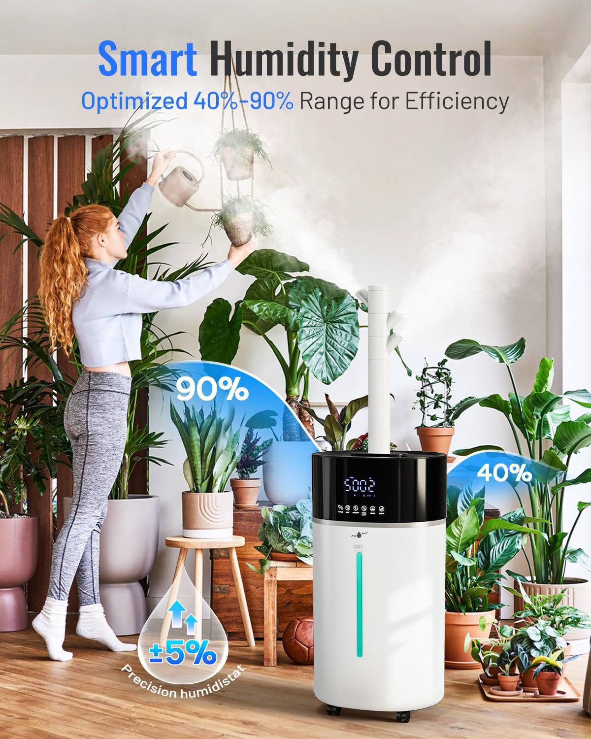 18L Humidifier Large Room 2500 sq ft,Water Auto Refill,Beige | 303ZD