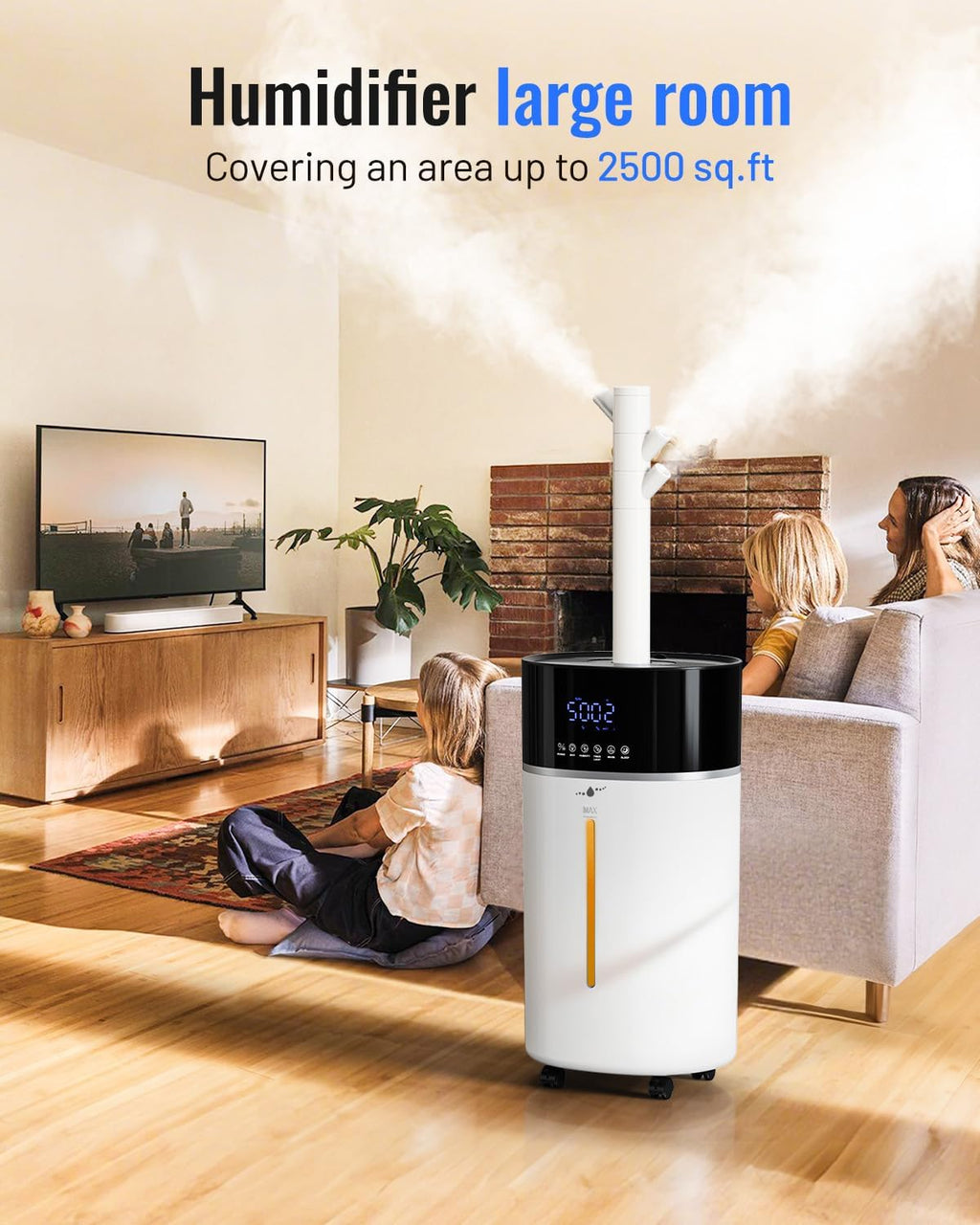 18L Humidifier Large Room 2500 sq ft,Water Auto Refill,Beige | 303ZD