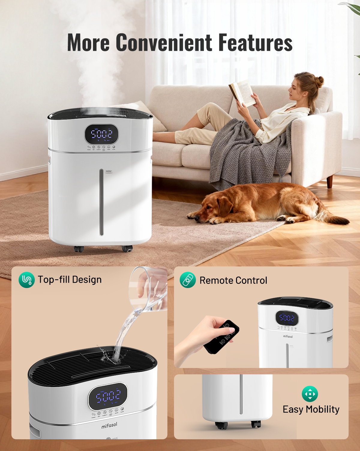 Humidifier Large Room Warm and Cool Mist|305