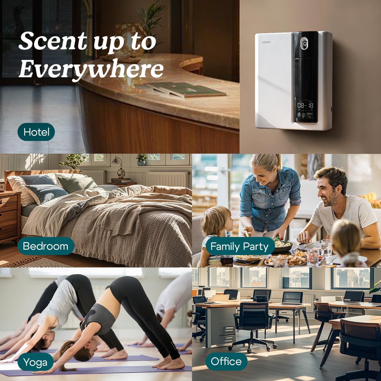 Waterless Diffuser Kit | Smart Scent Air Machine for Home & Large Rooms | G200