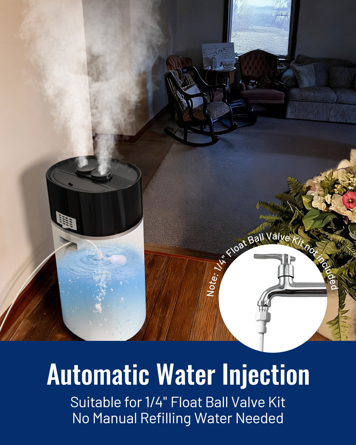 Cool and Warm Mist Humidifier Large Room 18L Humidifiers|303