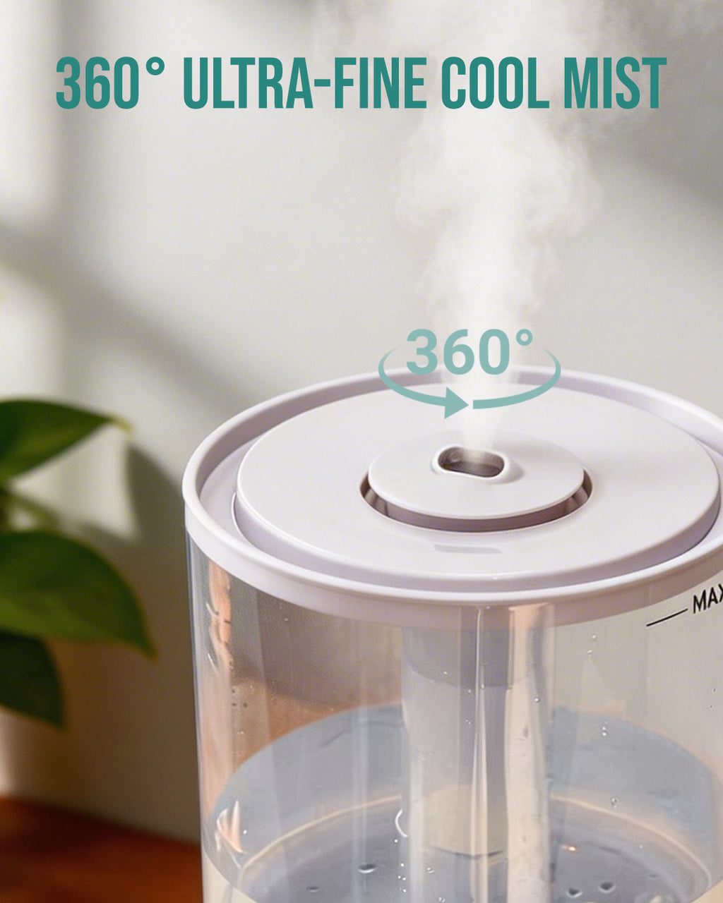 Humidifiers for Bedroom,1.06Gal(4L) Dishwasher-Safe Tank|22301M