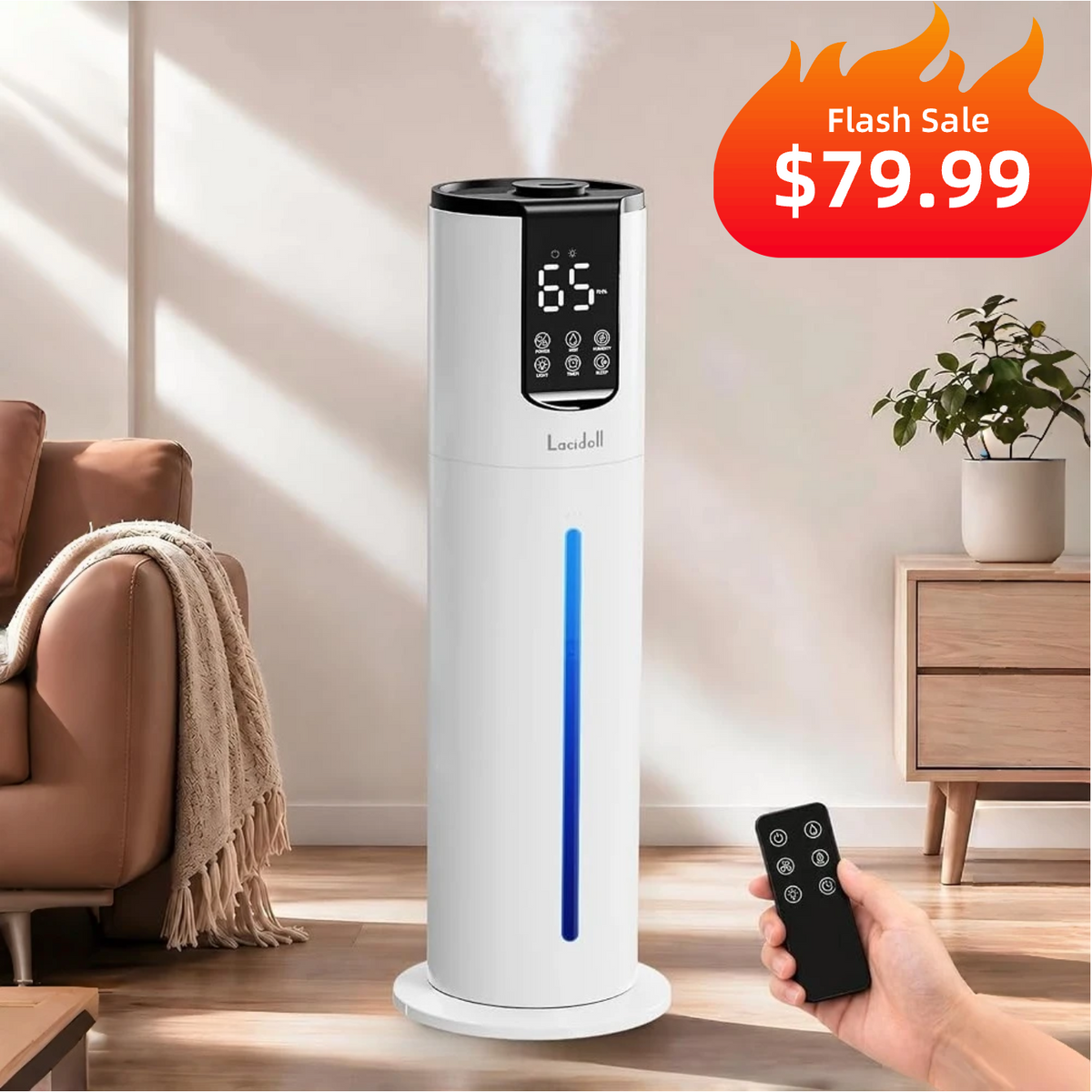 2.1Gal/8L Humidifiers for bedroom, large room up to 500 sq ft | 901