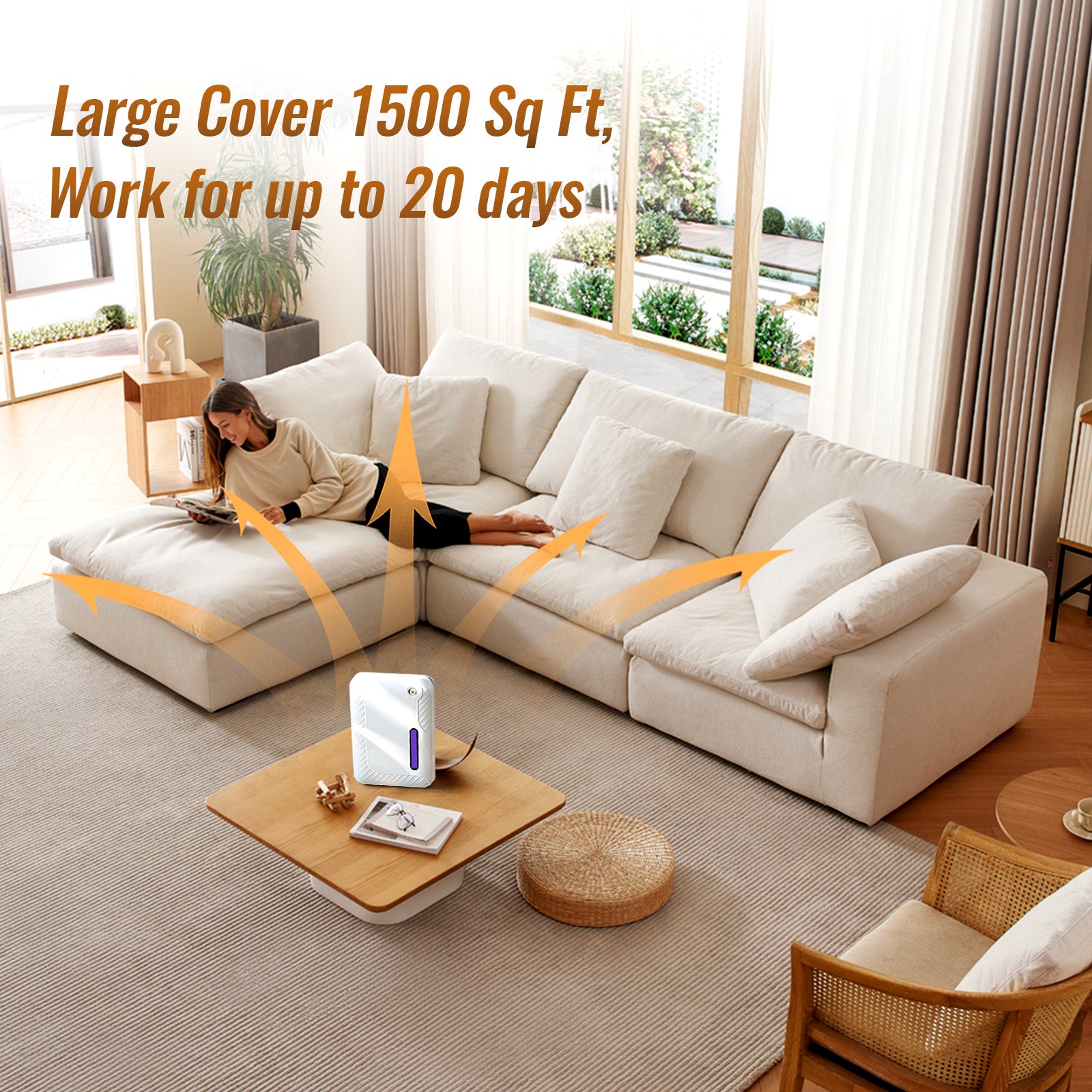 Smart Waterless Essential Oil Diffuser | Bluetooth & WiFi | 250ml, 1500 sq ft Coverage