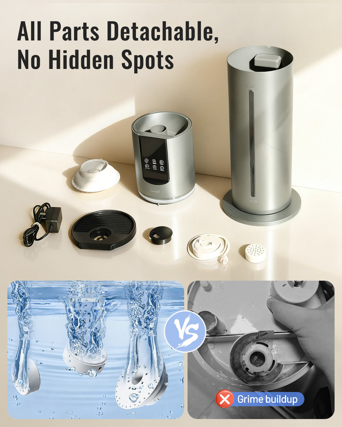 8L Humidifiers for bedroom, large room up to 500 sq ft | 901