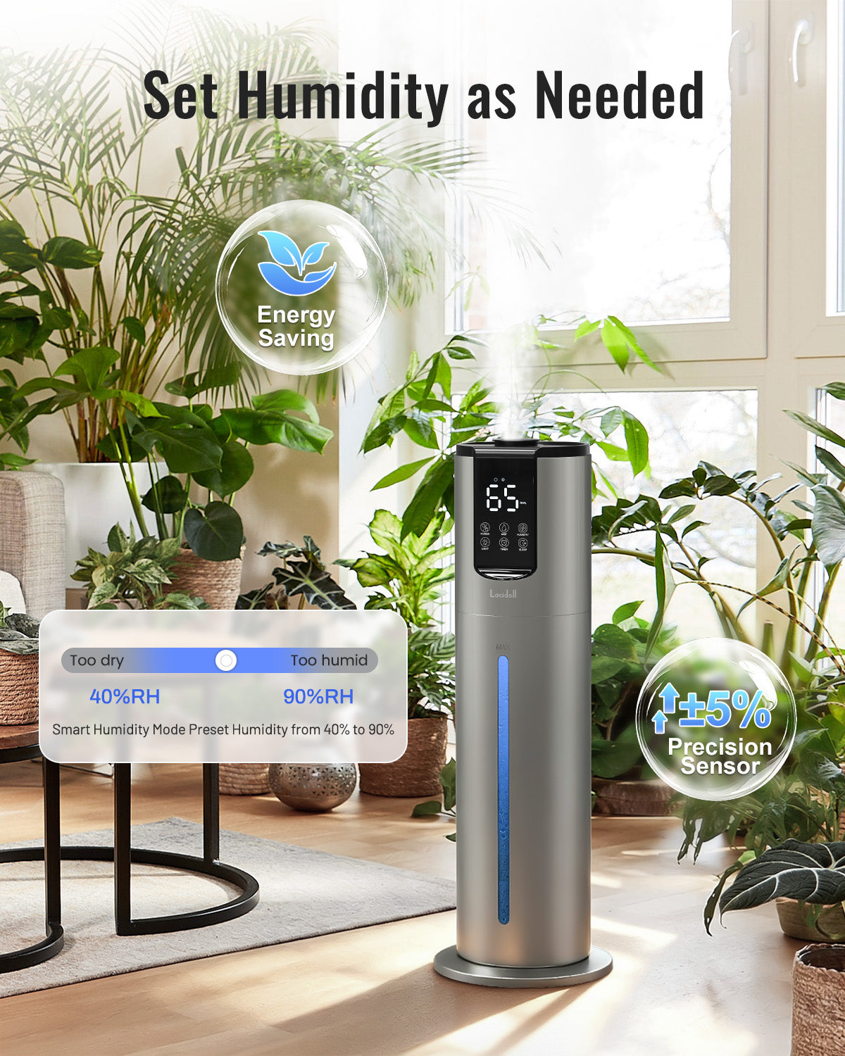 8L Humidifiers for bedroom, large room up to 500 sq ft | 901