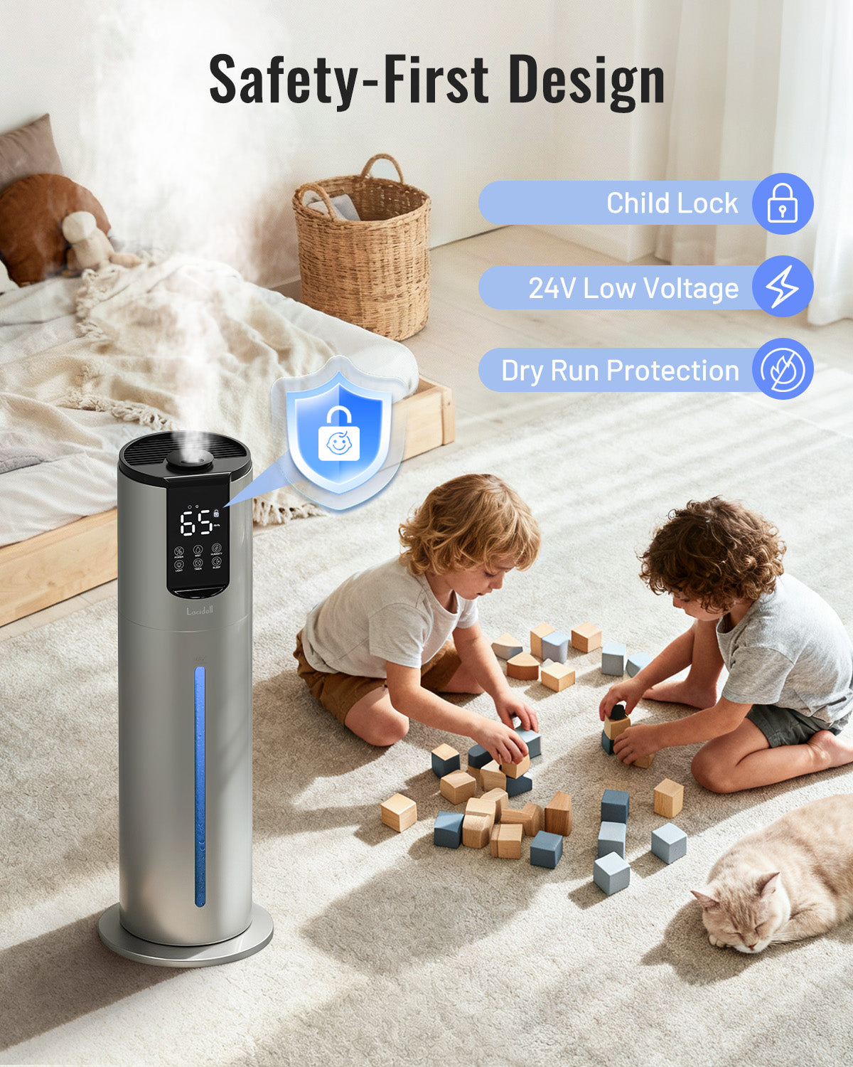 8L Humidifiers for bedroom, large room up to 500 sq ft | 901