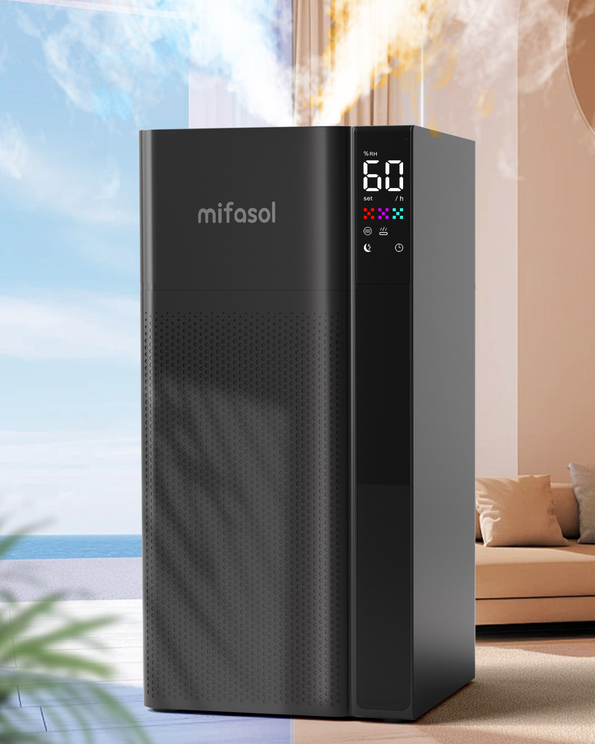 5.3 Gal Warm & Cool Mist Humidifier for Whole House | J18 | LACIDOLL