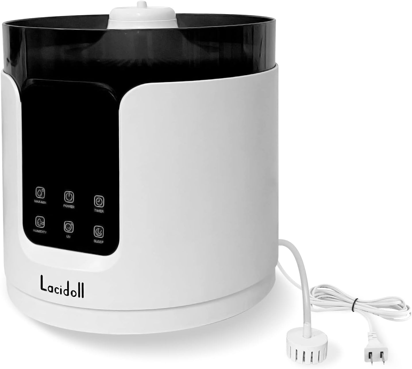 Main body of Lacidoll 4.2Gal Tower Humidifiers for Large Room whole house 1000 sq. ft, 16L Top Fill Cool Mist Ultrasonic Humidifier Quiet 1000mL/h Output