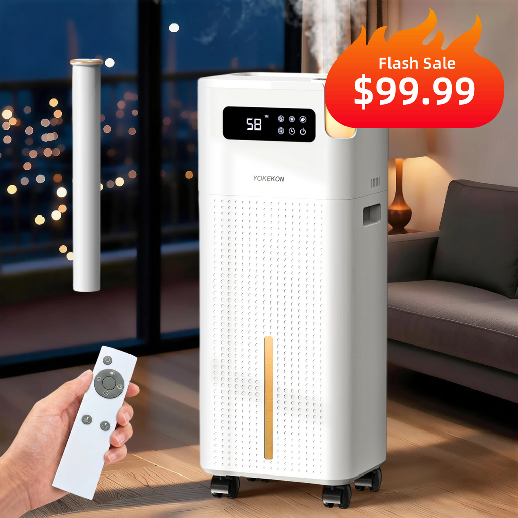 3.7Gal/14L Humidifier Large Room Whole House 800ft² Coverage,White | K75