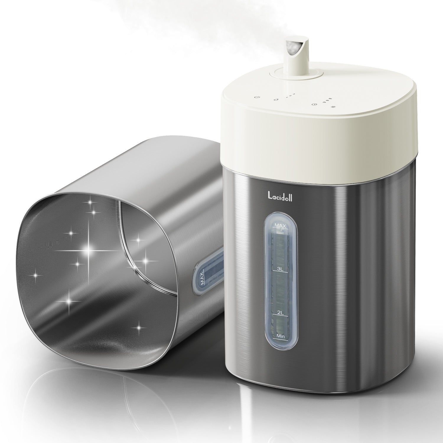 Stainless Steel Cool Mist Humidifier, 4L|0103 – Lacidoll