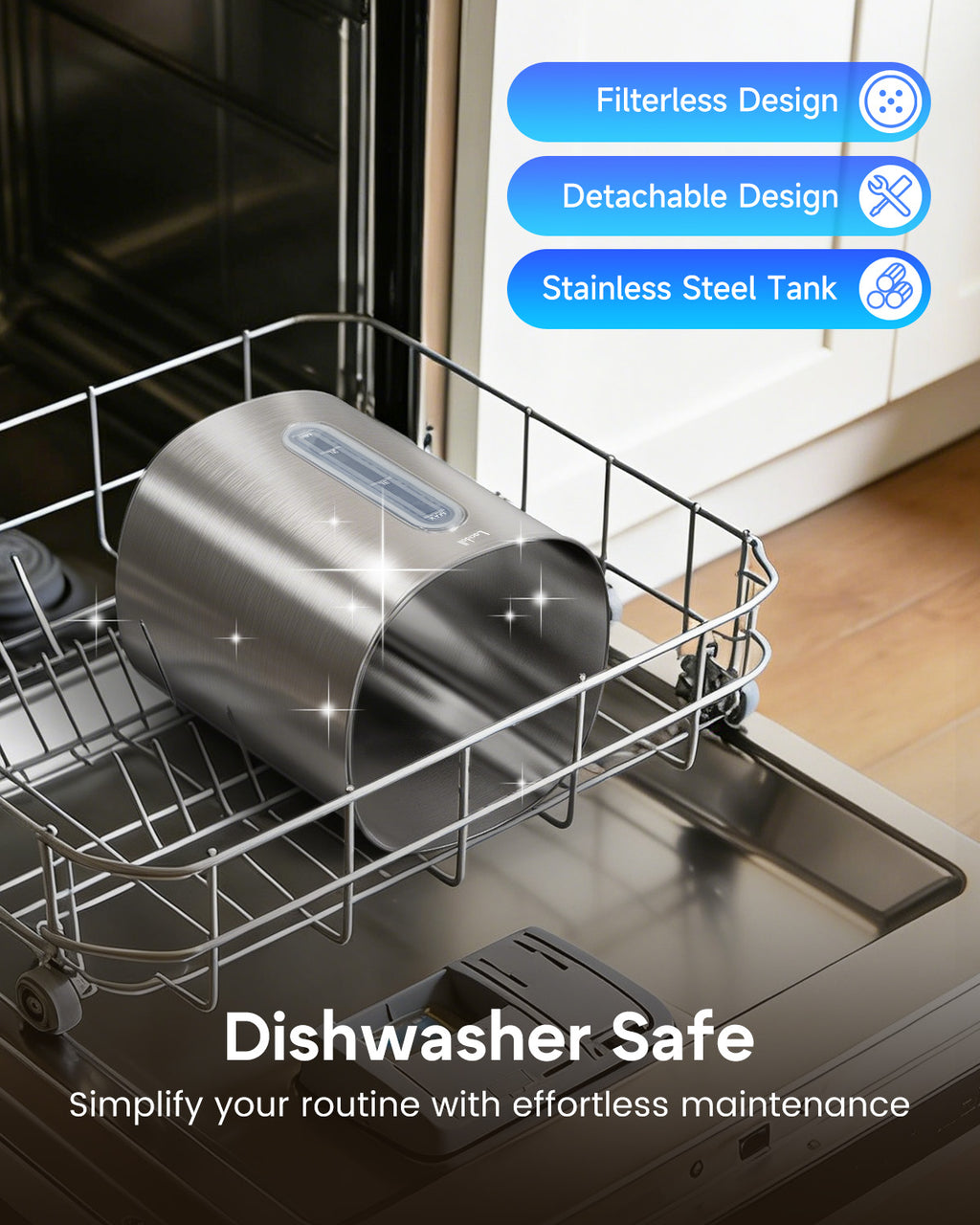 Stainless Steel Cool Mist Humidifier, 4L|0103