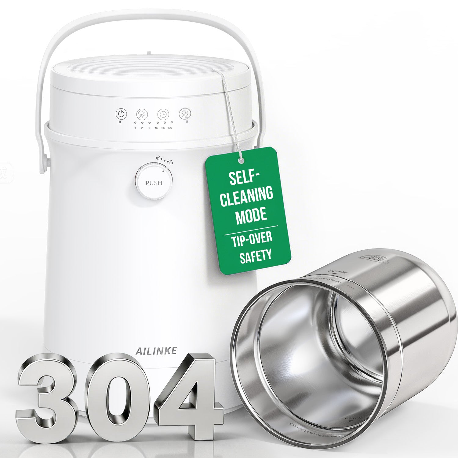 Stainless Steel Humidifier for Bedroom, Warm Mist Steam Humidifier 4L|5040