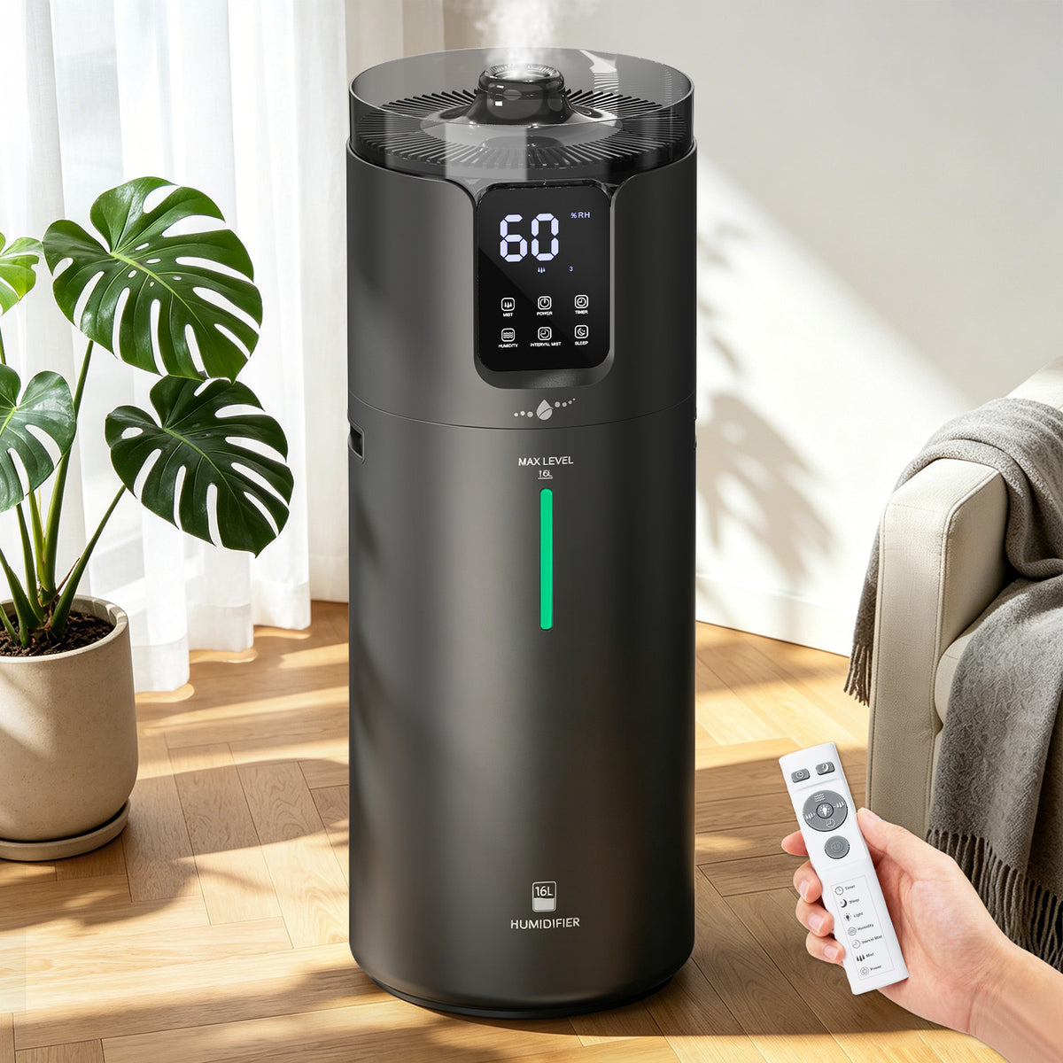 4.2 Gal Cool Mist Humidifier, Quiet & Smart | J19 | LACIDOLL