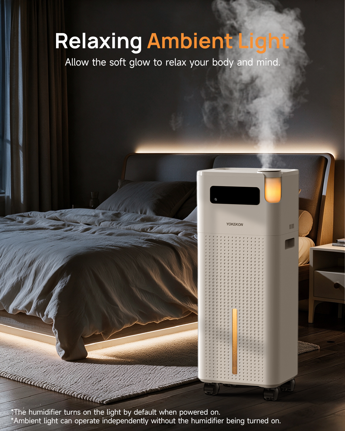 3.7Gal/14L Humidifier Large Room Whole House 800ft² Coverage | K75